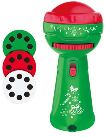 Christmas Flashlight Projector, Flashlight - Image Projection Toy - Picture Projection Toy with 24 Christmas Patterns, Projection Toy for Early Education