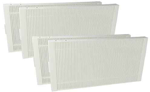vhbw 4x Pollen Filter compatible with Stiebel-Eltron LWZ 304 Trend Ventilation Devices - Air Filter F7 White