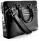 Fa.Volmer® Sac à bandoulière en cuir pour homme avec verrouillage d'empreintes digitales pour ordinateur portable jusqu'à 15,6 I Doux et léger I Sac messenger avec bandoulière I Sac à bandoulière en