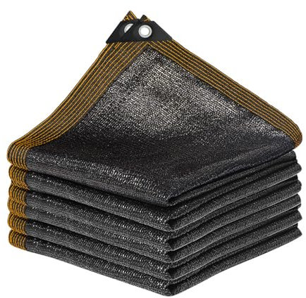 Rete ombreggiante per esterni, tenda da sole da giardino, rete ombreggiata, 3 x 5 m, protezione solare per esterni, rete ombreggiante per serra, terrazza, piante, polillare, antivento, permeabile