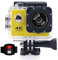 BSLVWG 4K Action Camera 20MP WiFi 30M Waterproof Sports Camera Underwater Camera for Vlog With Ultra HD 170°Wide-Angle 2.4G Remote Control Anti-Shake 2.0'' LCD Screen with Accessories Kit (Yellow)