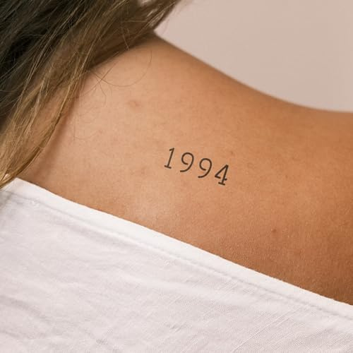 Inkster Tattoo - 1994 Tattoo- vegane & wasserfeste Temporäre Tattoos für Erwachsene - EU-Kosmetikzertifizierte Farbe - revolutionäres 2 Wochen Tattoo - Premium Klebetattoos & Fake Tattoo
