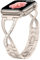 Sixmoat Metallo Cinturini Compatibile con Apple Watch Cinturino per Donna 42mm 44mm 45mm 46mm 49mm, Bracciale Sostitutivo a Forma di X per iWatch Ultra SE Serie 10 9 8 7 6 5 4 3 (Luce Stellare)