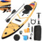 JUMMICO Tavola Sup Gonfiabile, Stand Up Paddling Board, 330 x 76 x 15 cm, Pagaia 2-in-1 con Sella Kayak e Accessori, Portata 160 kg, Ideale per Surf, Pesca e Yoga, Arancione