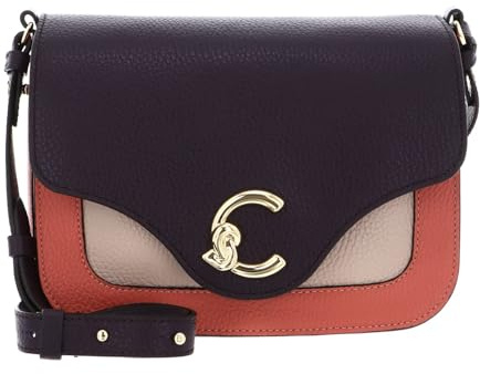 Coccinelle C-Me Tricolor Handbag Grainy Leather Pink Clay/Prune/Rosette