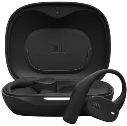 JBL Sense Lite True Wireless Open-Ear Headphones with Ear Hook Design & Air Conduction, OpenSound Technology, 32H Playtime, IP54 Waterproof/Dustproof, Compatible Headphones App, Black
