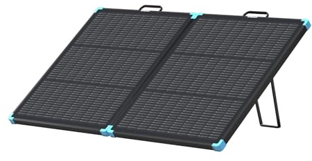Renogy Panneaux solaires, valise solaire portable légère de 100 W, panneau pliable de type N 25 % haute efficacité, installation rapide avec béquilles, étanchéité IP67 pour camping-car, camping