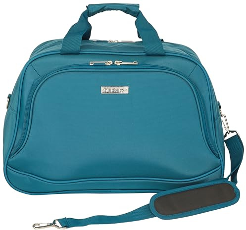 Highbury Lightweight Cabin Holdall Bag 45 x 30 x 20cm, Travel Bag with Trolley Sleeve, Detachable Shoulder Strap, Weekend & Overnight Bag, Airline Cabin Luggage, 5 Year Warranty (Teal)