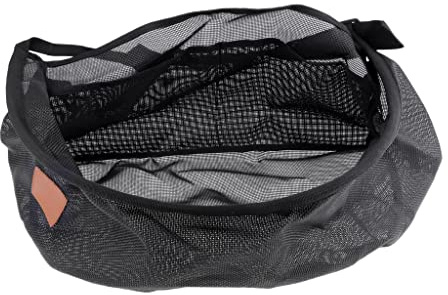 Fly Fishing Line Tray String Bag Black Nylon Mesh Stripping Basket Waist Net