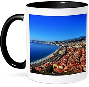 Stadt Nizza, Frankreich Kaffeetassen Lustige Kaffeetasse Langlebiges Teetasse Für Milch Büro Kakao 330Ml