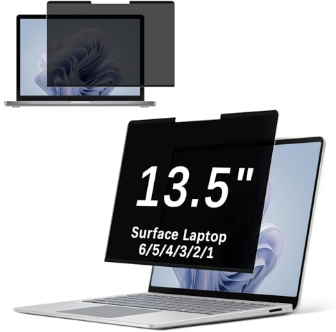 NicMool Magnetic Privacy Screen for 13.5 inch Surface Laptop 6/5/4/3/2/1, Microsoft Laptop Screen Protector, Anti Glare Blue Light Scratch Privacy Filter Protector for Microsoft Surface Laptop 13.5