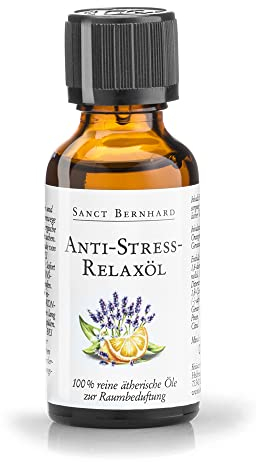 Sanct Bernhard Anti-Stress-Relaxöl mit Lavendel, Melisse, Orange, Geranium 30 ml