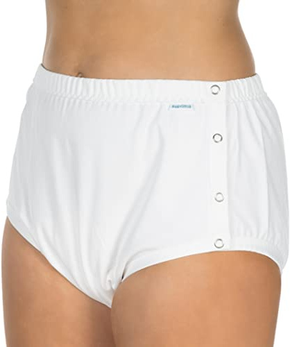 Suprima Baumwoll-Slip mit Druckknöpfen - Art 1-269-001 - Gr. 4446 - weiss