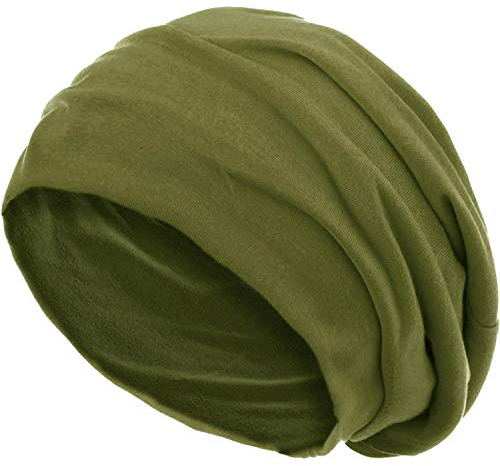 style3 Slouch Beanie aus atmungsaktivem, feinem und leichten Jersey Unisex Mütze Haube Bini Einheitsgröße