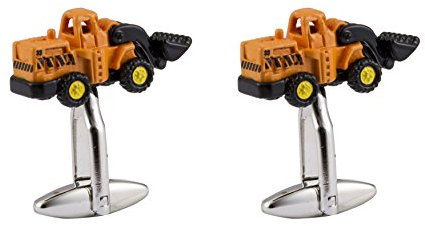 Knighthood Herren Mini JCB Digger Manschettenknöpfe Gelb