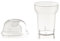 PZ 100 Bicchiere Granita CC 250 Trasparente in PLASTICA + Coperchio X Granite FRULLATI Frappe' Plastic Cups Bicchiere Kristal Clear Cup Altezza CM 9,5 Diametro CM 8