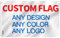Anley Doppelseitige Custom Flagge 2x3 Ft Für Draußen - Drucken Sie Ihr eigenes Logo/Design/Worte Zwei Seitenfahnen Banner mit Messingösen 2 X 3 Ft
