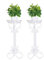 étagère plante exterieur,etagere fleur,Métal Support de plante Support de pot de fleur d'art Rond Tour des fleurs Afficher Pots Décoratif pour Jardin et maison Supports de jardinière - Lot de 2