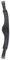 WALDHAUSEN Ledersattelgurt Contour, 120 cm, schwarz