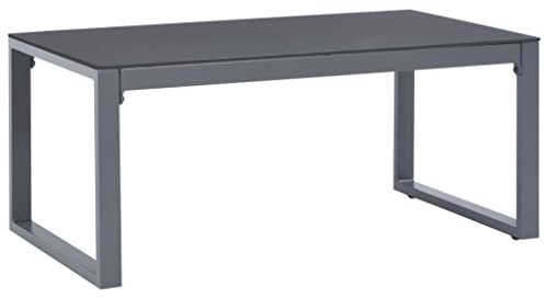 vidaXL Couchtisch Vintage-Stil Beistelltisch Gartentisch Kaffeetisch Teetisch Balkontisch Tisch Wohnzimmertisch Sofatisch 90x50x40cm Aluminium