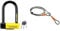 Kryptonite New York FAHGETTABOUDIT Lock - Yellow, Mini & Loop Cable Krypto Flex 213cmx10mm, Grey