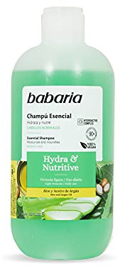 Babaria - Champu Hidratante Y Nutritive | Champu Hombre Y Champu Mujer 500ml | Champu Sin Sulfatos Ni Parabenos Con Aloe Vera | Champu Natural Regula El Ph