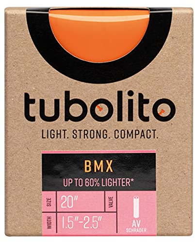 Tubo-Schlauch - BMX - 20 x 1,5 - 2,5 - Shraeder-Ventil, Orange