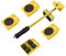 Holdfiturn 4pcs Furniture Lifter Mover Tool 360 Degree Rotatable Sliders Furniture Lifter Furniture Sliders Heavy Duty Furniture Movers for Sofas Refrigerators Ideal for Home Moving Rearranging Yellow