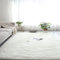 YUANBIAO Langflor Teppiche 140x220cm Wohnzimmerteppich Super Soft Anti-Rutsch Flauschig Waschbar Farbecht für Schlafzimmer Esszimmer oder Kinderzimmer, Weiß