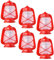 ibasenice Camping Zubehör Camping Zubehör 6Pcs Miniaturlaterne Mini Lampe Mini Tischlampe Licht Landschaft Ornament Dekoration für Garten Sukkulente Terrasse Topf Rot Camping Zubehör Kinderspielzeug