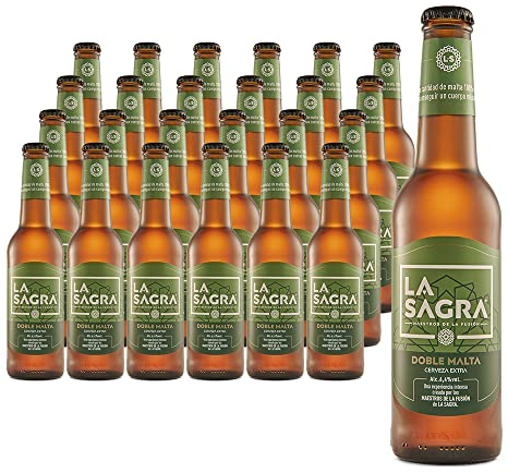 La Sagra Doble Malta - Cerveza estilo Doble Malta - Alc. 6,4% Vol. - Caja de 24 botellas de 330 ml - Total: 7920 ml