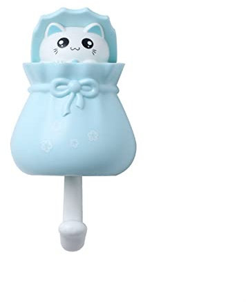 Garderobe mit Ablage Glückliche Katze Starker klebriger Haken Schlüsselhalter Wandmontierte Schlafzimmer Türhänger Haken Regenschirm Handtuch Mantel Mantel Lagergestell Wohnort Hutständer Schirmstände