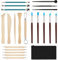 Modellierwerkzeug 22 Stück Modelierwerkzeugset Ton Keramik Werkzeug Set,Sculpting Polymer Clay Tools Töpfern Werkzeug, Pottery Clay Tool für Skulptur Carving Tool,Profis und Schnitzwerkzeug AnfäNger