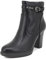 QUEEN HELENA Tronchetti Traforati Stivaletti con Tacco Bassi Zip Laterale con Plateau Donna X28-107 Nero 37