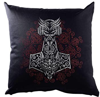 Urban Backwoods Thors Hammer Ornaments Decorative Pillow Cushion