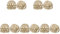 USHOBE10 Stück Rattan-Lampenschirm Bambus-Lampenschirm Mini-Rattan-Korb-Kronleuchter-Lampenschirm Boho-Lampenschirme Ersatz Für Pendelleuchte Kleiner Lampenschirm Ornament