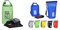 Relaxdays Ocean Pack, 20L, wasserdicht, Packsack, Leichter Dry Bag & Ocean Pack, 5L, wasserdicht, Packsack, Leichter Dry Bag, Kajak, Trockentasche, Segeln, Ski, Snowboarden, blau