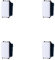 4 Pezzi Pulsante 10A, Compatibile Con Vimar Arke, Colore Bianco