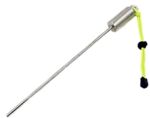 Rebellious Edelstahl Tauchstab Tauchstab Tauchen Unterwasser-Shaker Geräuschmacher mit Umhängeband Scubas Tauchstab Tauchstab Tauchstab Tauchgeräusch Maker