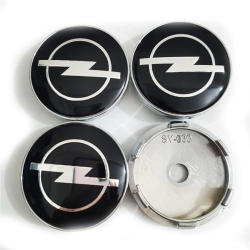 DOFFO 4 Stück Nabendeckel für Opel Vivaro 2014-2018 60mm Felgendeckel Radnabendeckel Felgenkappen Radnabenkappen Wheel Caps Nabenkappen Radnabenabdeckung