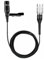 Black Lavalier Microphone, Cardidid Condenser Clip-on Mic for Audio-Technica Wireless Systems,Hirsoe Mini 4Pin Plug