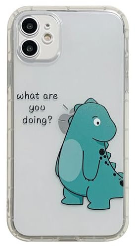 OonMan Kawaii-Handyhülle für iPhone XrMini8Plus, großer Dinosaurier, iPhone 7S/8S/2020 SE