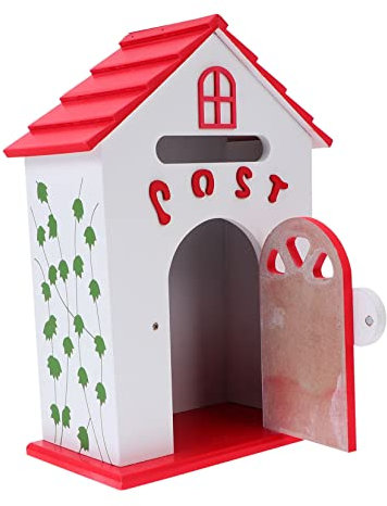 ORFOFE Holzbriefkasten Für Wandmontage Vorschlagskasten Aus Hochwertigem Holz Dekorativer Briefkasten Für Praktischen Gebrauch Und Einrichtung