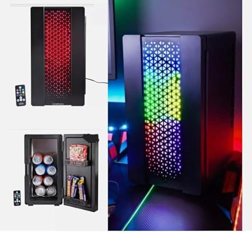 New Fantastic Elite LED Colour Changing Gaming Fridge Cooler Man Cave With Remote Control