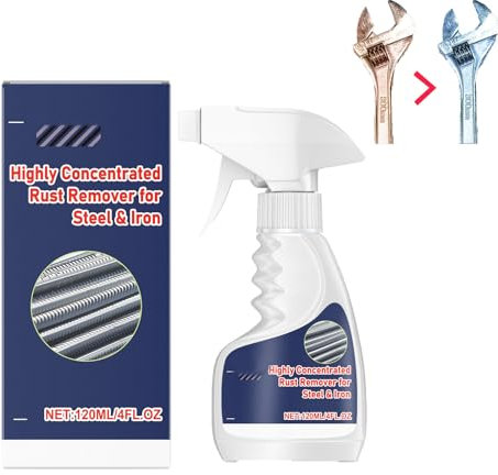 Yelewy Dissolvant de Rouille en Métal Robuste,Pulvérisateur Convertisseur Antirouille,Dérouillé Hautement Concentré,Puissant Dissolvant de Rouille pour Métal,Dissolvant Instantané de Rouille