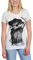 Logoshirt® Pippi Langstrumpf I Pirat I T-Shirt Print I Damen I kurzärmlig I Weiss I Lizenziertes Originaldesign I Größe L