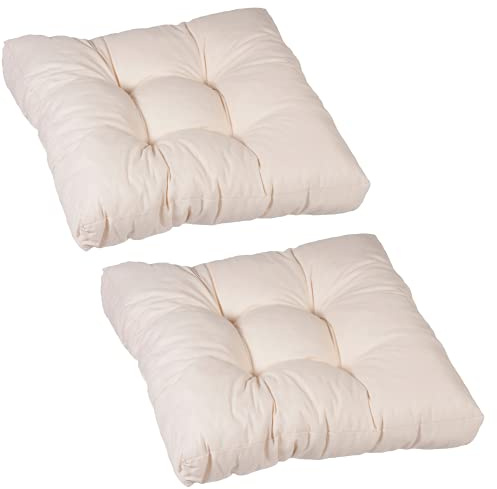 Beo Sitzkissen 60x60 cm wasserabweisend für Lounge Gartenmöbel | Made in EU Lounge-Kissen Beige | Stuhlkissen mit hoher Lichtechtigkeit - UV-Ausbleichschutz | Öko-Tex geprüft schadstofffrei