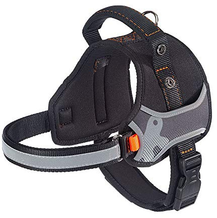 Ferplast Hundegeschirr Hercules SMALL, Gepolstert, Widerstandsfähig, Kratzfest, im Dunkeln Sichtbar, mit Griff