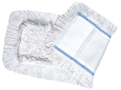 1 x Wischmop aus Baumwolle Wischmopp 40 cm Parkett Baumwollmopp - Wischbezug zur Echtholz trockend nass Bodenpflege - Bodenwischer für Dielen Parkett Laminat & Fliesen 40 cm