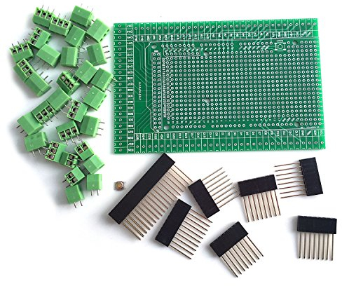 DollaTek Kit Scheda Scudo Vite/morsettiera prototipo per Arduino Mega R3